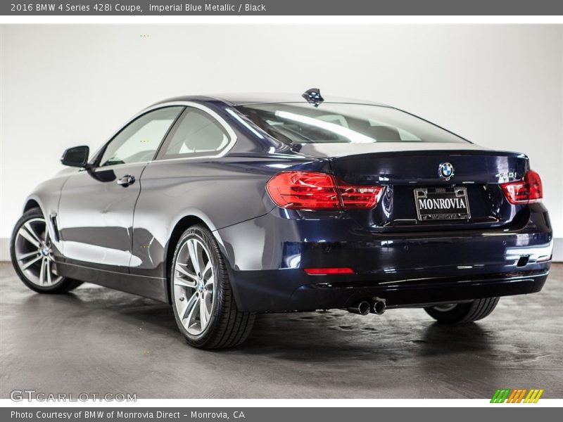 Imperial Blue Metallic / Black 2016 BMW 4 Series 428i Coupe