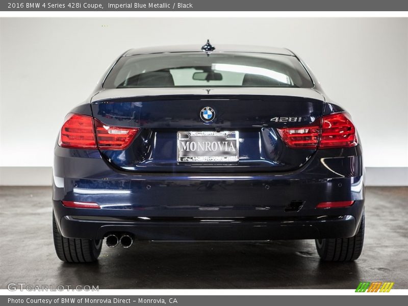 Imperial Blue Metallic / Black 2016 BMW 4 Series 428i Coupe