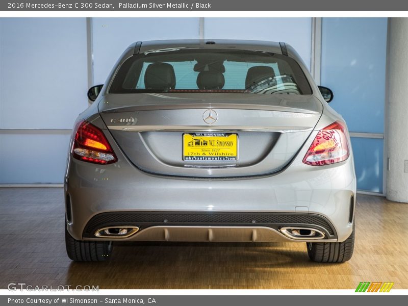 Palladium Silver Metallic / Black 2016 Mercedes-Benz C 300 Sedan