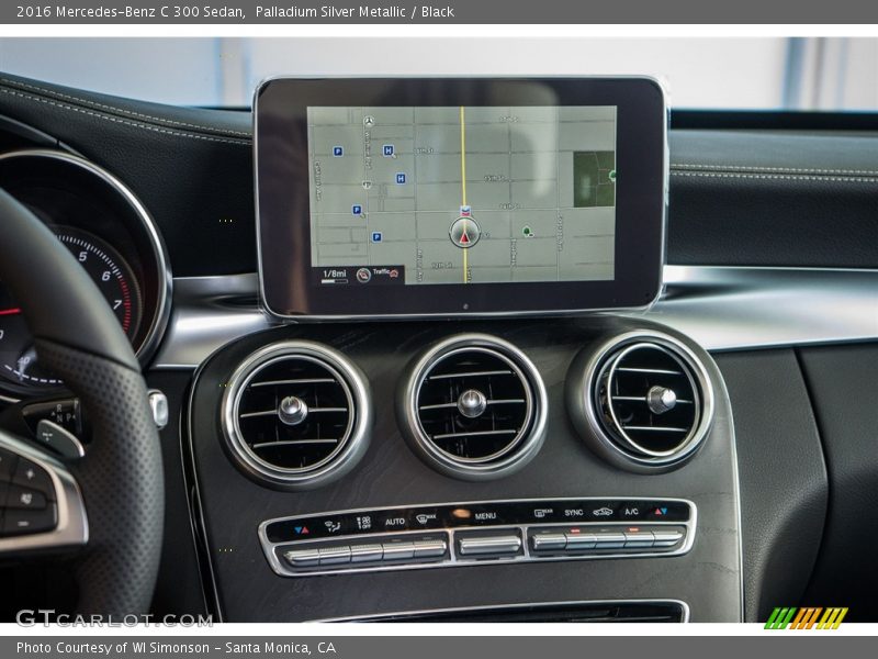 Palladium Silver Metallic / Black 2016 Mercedes-Benz C 300 Sedan