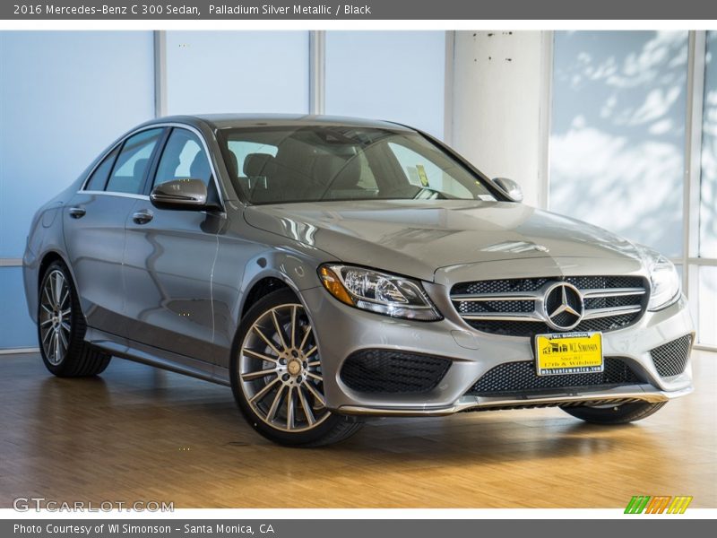 Palladium Silver Metallic / Black 2016 Mercedes-Benz C 300 Sedan