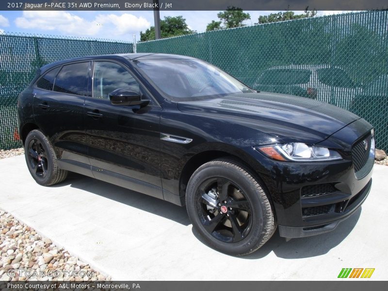 Ebony Black / Jet 2017 Jaguar F-PACE 35t AWD Premium