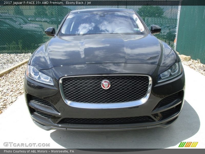 Ebony Black / Jet 2017 Jaguar F-PACE 35t AWD Premium