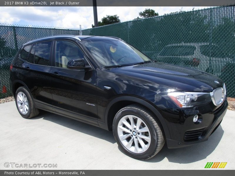 Jet Black / Oyster 2017 BMW X3 xDrive28i