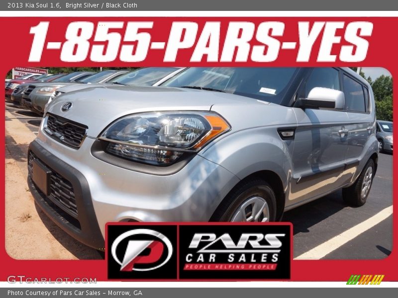Bright Silver / Black Cloth 2013 Kia Soul 1.6