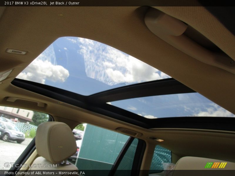 Jet Black / Oyster 2017 BMW X3 xDrive28i