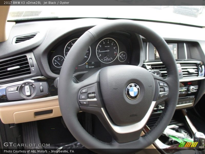 Jet Black / Oyster 2017 BMW X3 xDrive28i