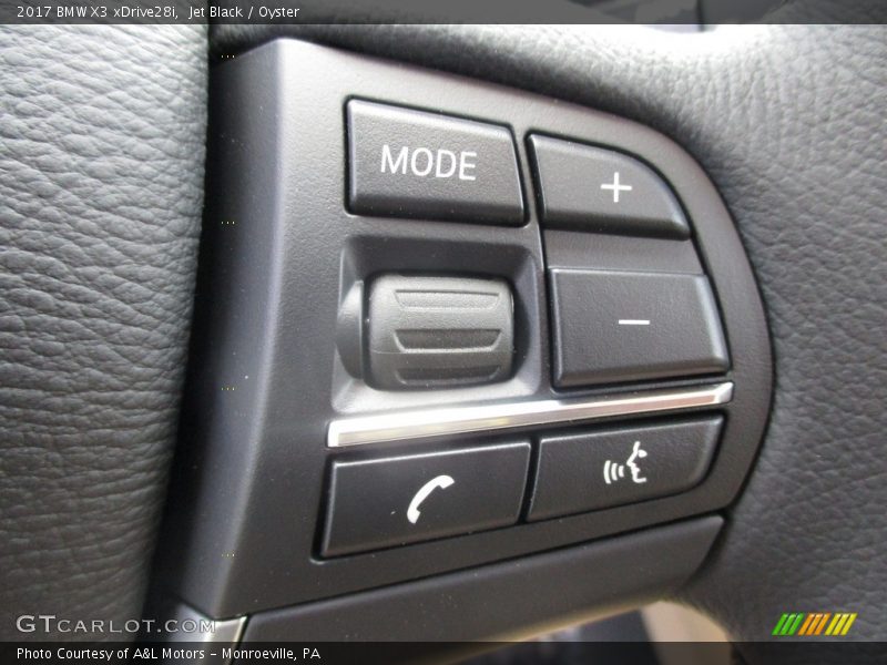 Jet Black / Oyster 2017 BMW X3 xDrive28i