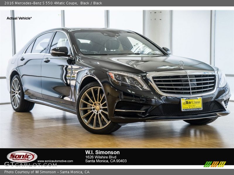 Black / Black 2016 Mercedes-Benz S 550 4Matic Coupe