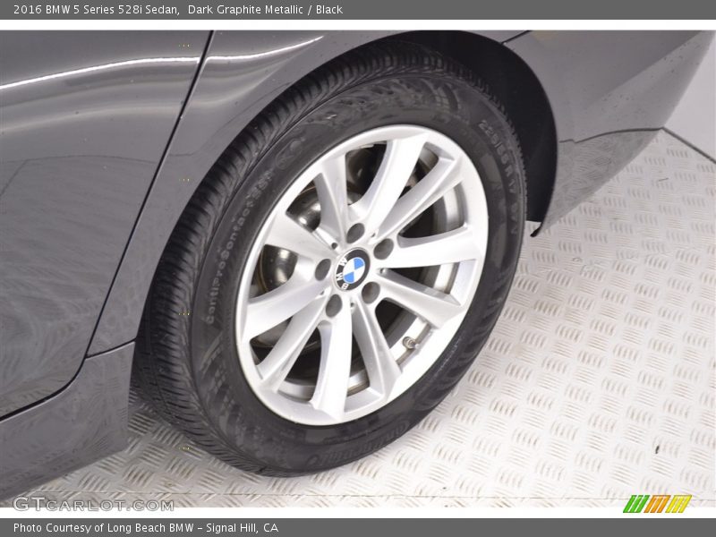 Dark Graphite Metallic / Black 2016 BMW 5 Series 528i Sedan