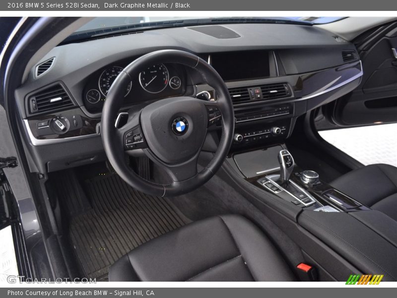 Dark Graphite Metallic / Black 2016 BMW 5 Series 528i Sedan