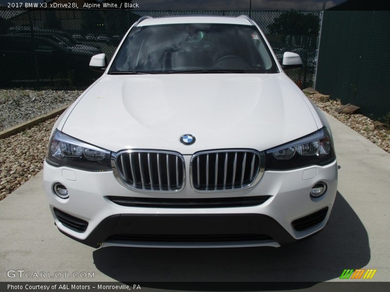 Alpine White / Black 2017 BMW X3 xDrive28i