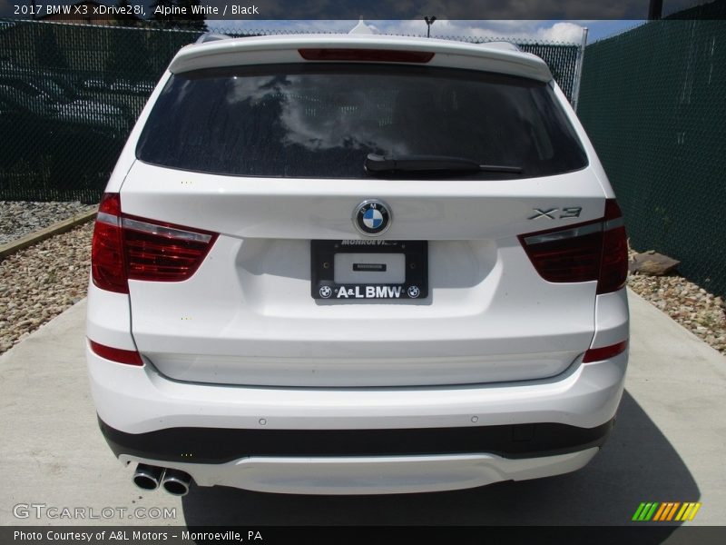 Alpine White / Black 2017 BMW X3 xDrive28i