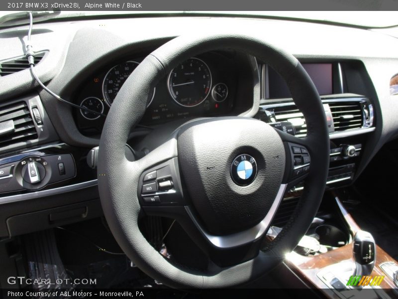 Alpine White / Black 2017 BMW X3 xDrive28i