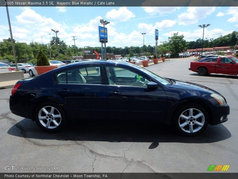 Majestic Blue Metallic / Cafe Latte 2005 Nissan Maxima 3.5 SE