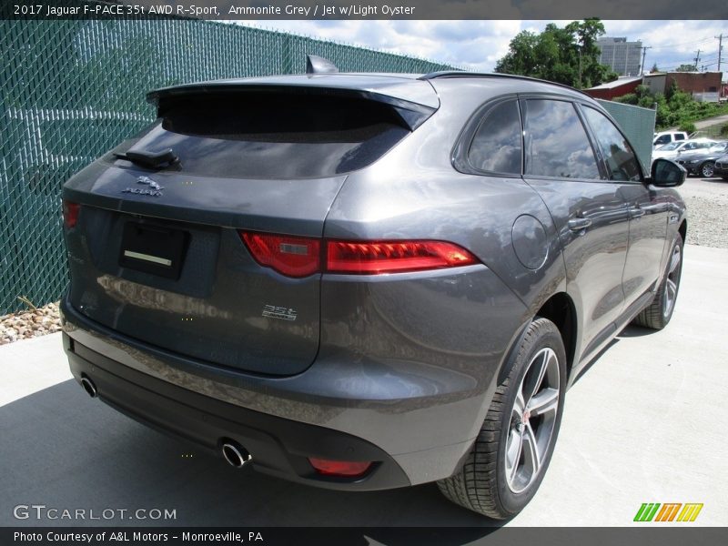 Ammonite Grey / Jet w/Light Oyster 2017 Jaguar F-PACE 35t AWD R-Sport