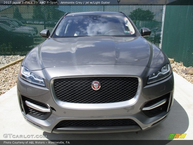 Ammonite Grey / Jet w/Light Oyster 2017 Jaguar F-PACE 35t AWD R-Sport