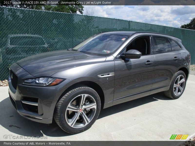 Ammonite Grey / Jet w/Light Oyster 2017 Jaguar F-PACE 35t AWD R-Sport