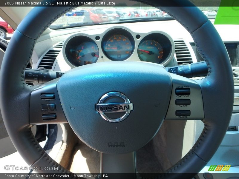 Majestic Blue Metallic / Cafe Latte 2005 Nissan Maxima 3.5 SE