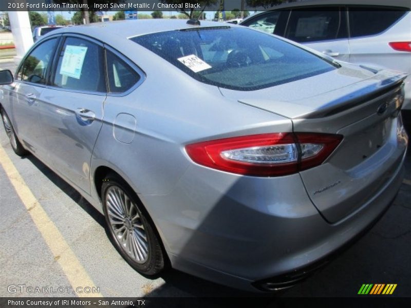 Ingot Silver Metallic / Charcoal Black 2016 Ford Fusion Titanium