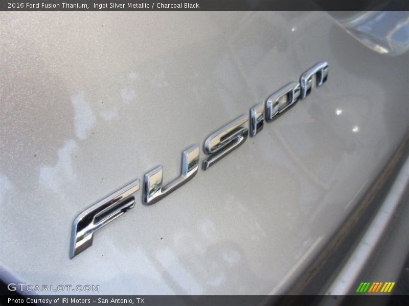Ingot Silver Metallic / Charcoal Black 2016 Ford Fusion Titanium