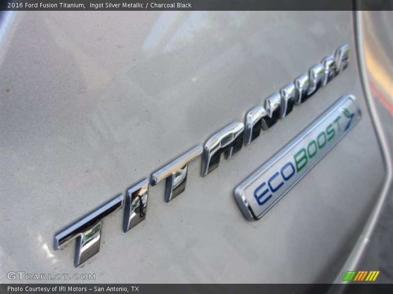 Ingot Silver Metallic / Charcoal Black 2016 Ford Fusion Titanium