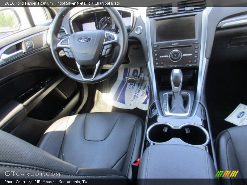 Ingot Silver Metallic / Charcoal Black 2016 Ford Fusion Titanium