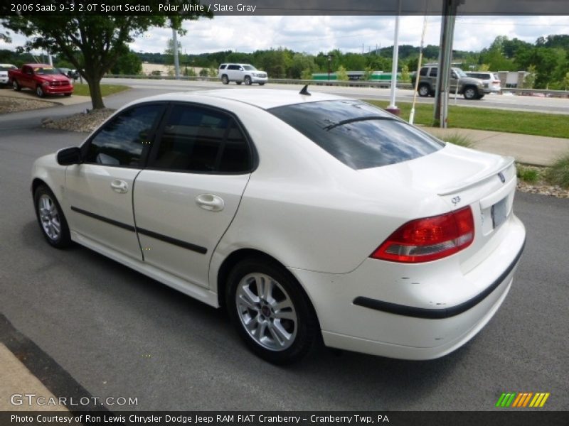 Polar White / Slate Gray 2006 Saab 9-3 2.0T Sport Sedan