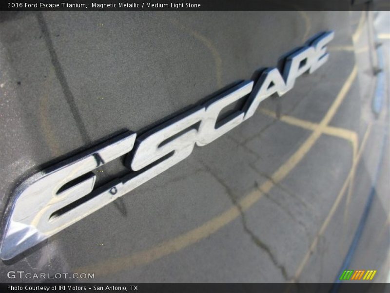 Magnetic Metallic / Medium Light Stone 2016 Ford Escape Titanium