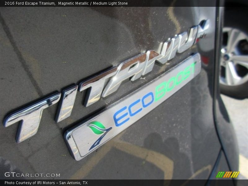 Magnetic Metallic / Medium Light Stone 2016 Ford Escape Titanium