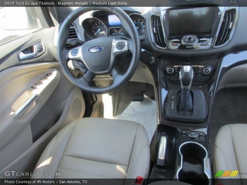 Magnetic Metallic / Medium Light Stone 2016 Ford Escape Titanium