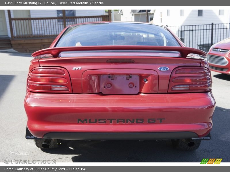 Laser Red Metallic / Saddle 1995 Ford Mustang GT Coupe