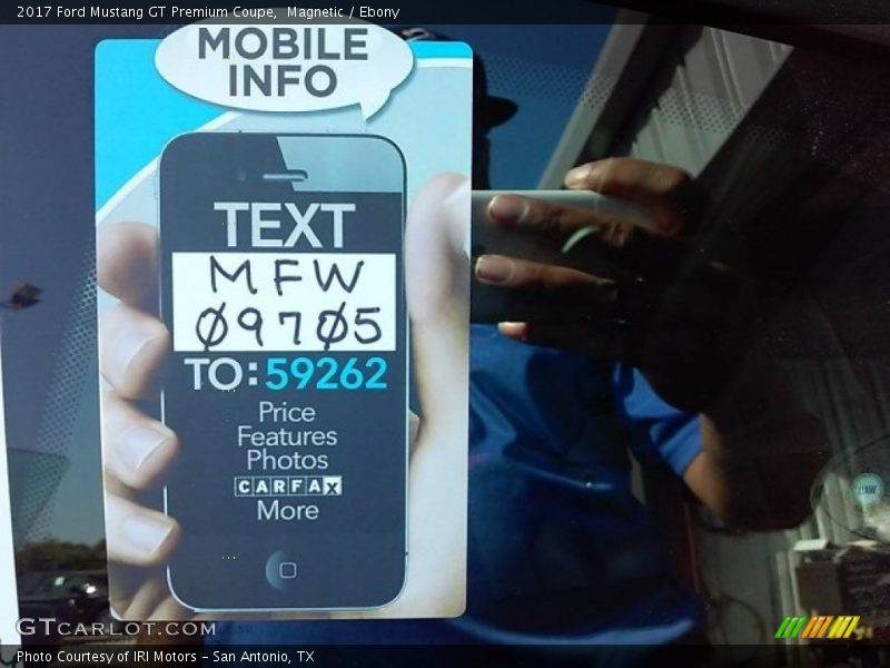 Magnetic / Ebony 2017 Ford Mustang GT Premium Coupe