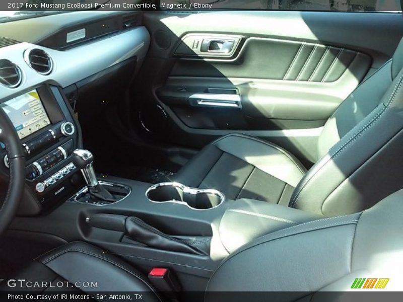 Magnetic / Ebony 2017 Ford Mustang EcoBoost Premium Convertible