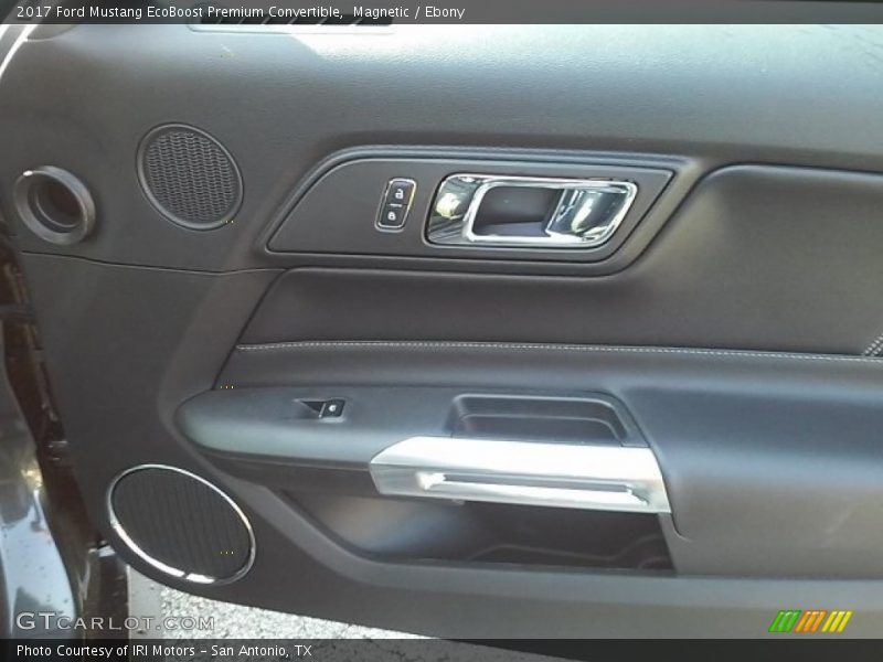 Magnetic / Ebony 2017 Ford Mustang EcoBoost Premium Convertible