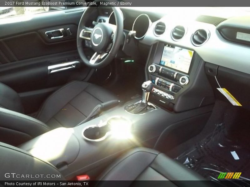 Magnetic / Ebony 2017 Ford Mustang EcoBoost Premium Convertible