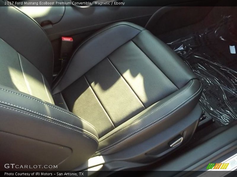 Magnetic / Ebony 2017 Ford Mustang EcoBoost Premium Convertible