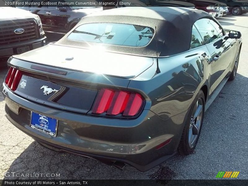 Magnetic / Ebony 2017 Ford Mustang EcoBoost Premium Convertible