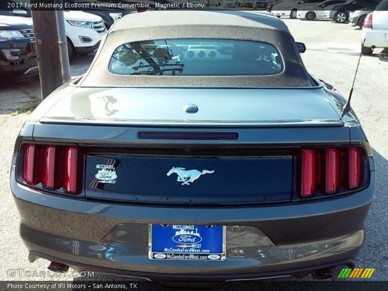 Magnetic / Ebony 2017 Ford Mustang EcoBoost Premium Convertible