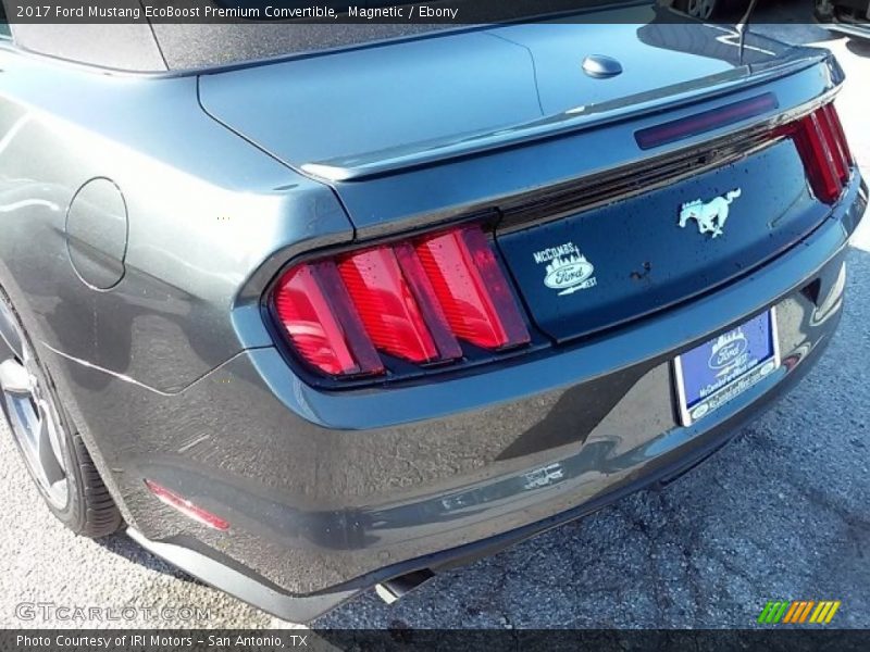 Magnetic / Ebony 2017 Ford Mustang EcoBoost Premium Convertible