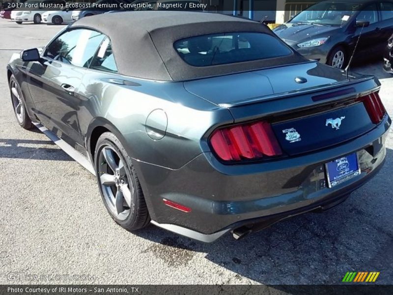 Magnetic / Ebony 2017 Ford Mustang EcoBoost Premium Convertible