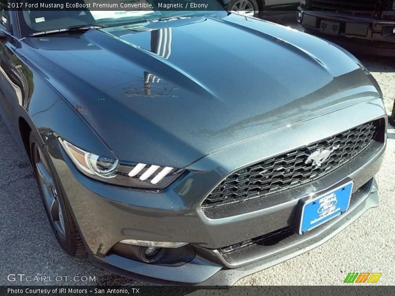 Magnetic / Ebony 2017 Ford Mustang EcoBoost Premium Convertible