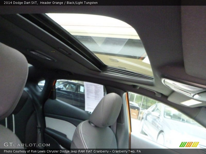 Header Orange / Black/Light Tungsten 2014 Dodge Dart SXT