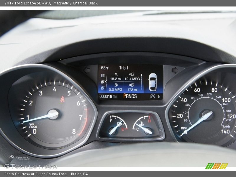 Magnetic / Charcoal Black 2017 Ford Escape SE 4WD