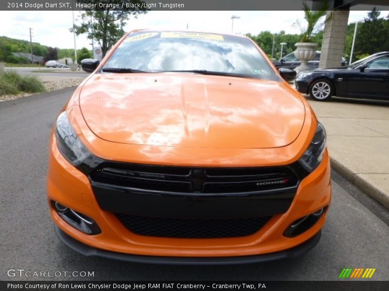 Header Orange / Black/Light Tungsten 2014 Dodge Dart SXT
