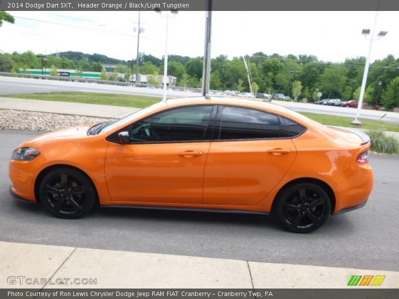 Header Orange / Black/Light Tungsten 2014 Dodge Dart SXT