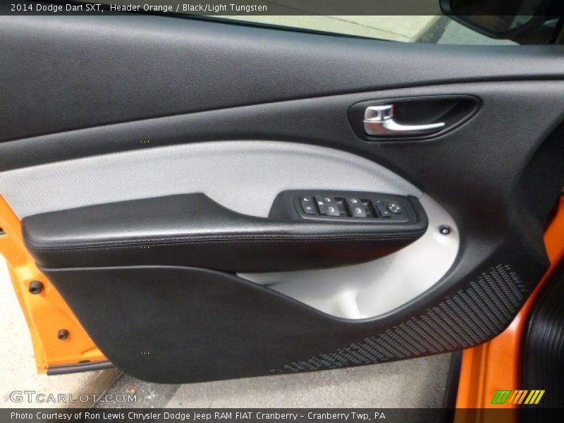 Header Orange / Black/Light Tungsten 2014 Dodge Dart SXT