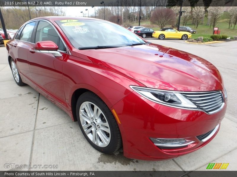 Front 3/4 View of 2016 MKZ 2.0 AWD