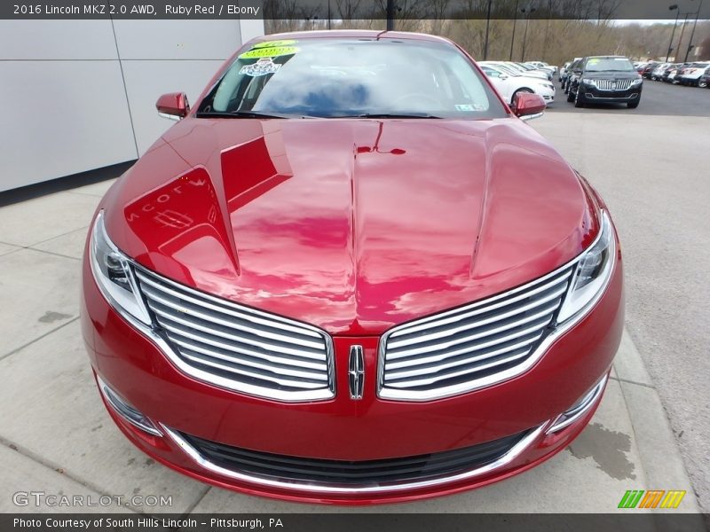 Ruby Red / Ebony 2016 Lincoln MKZ 2.0 AWD
