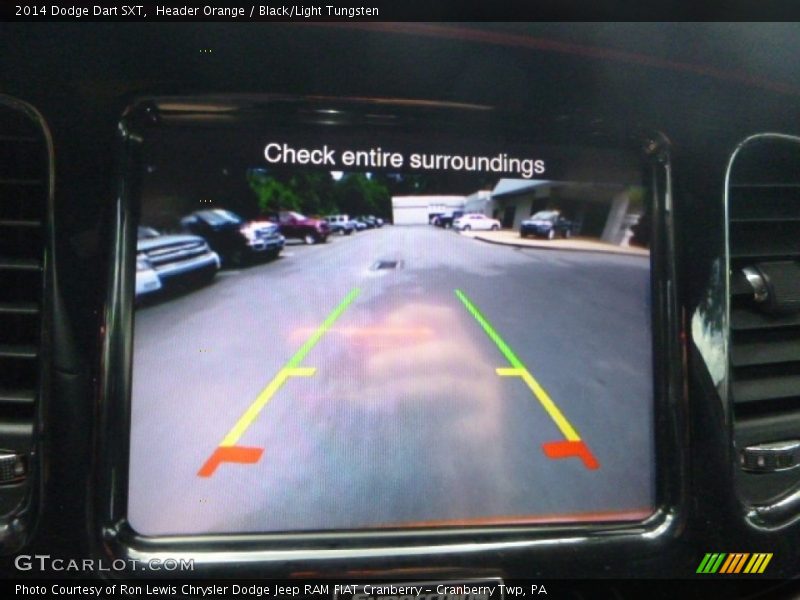 Header Orange / Black/Light Tungsten 2014 Dodge Dart SXT